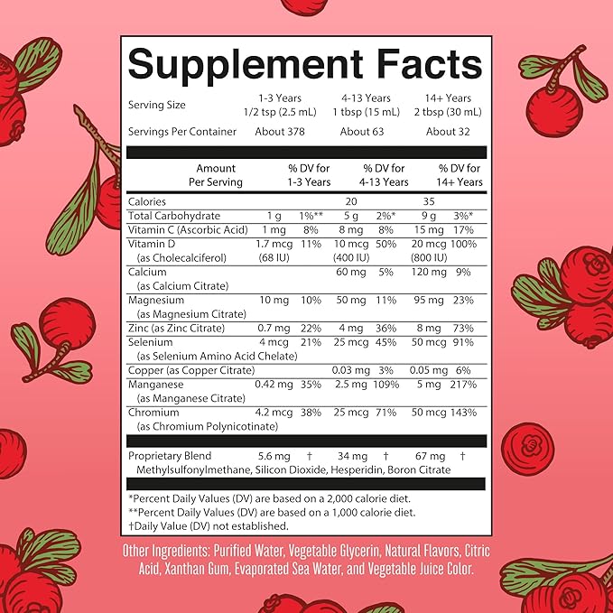 Nighttime Liquid Multimineral Sleep Supplement 4 Flavors 32 Servings