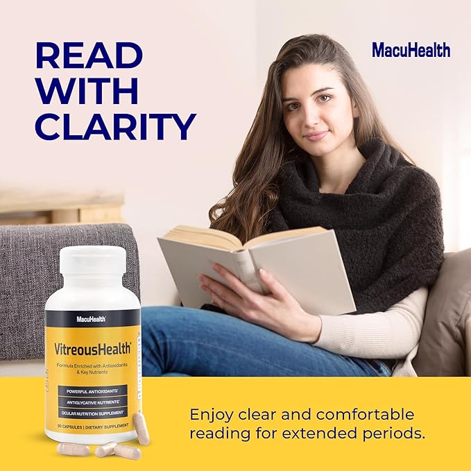 Macuhealth VitreousHealth Evidence-Based Eye Supplement 90 Capsules