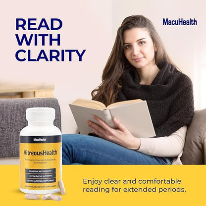 Macuhealth VitreousHealth Evidence-Based Eye Supplement 90 Capsules