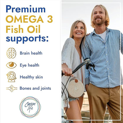 Carson Life DHA & EPA Brain Supplement 60 Capsules 2 Pack