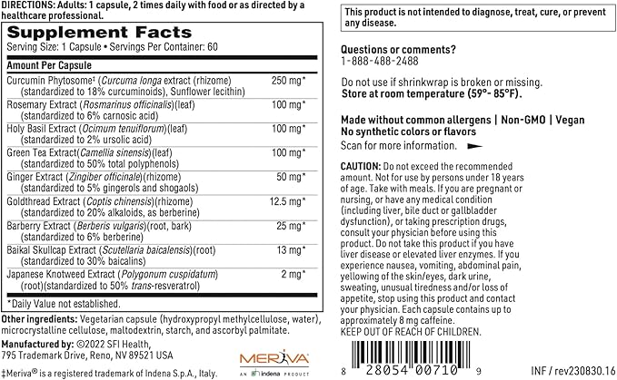 Klaire Labs Inflathera (60 Capsules)