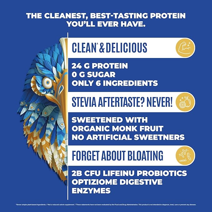 BIRDMAN Falcon Vegan Protein Powder Organic, 40 Servings 2.64lb