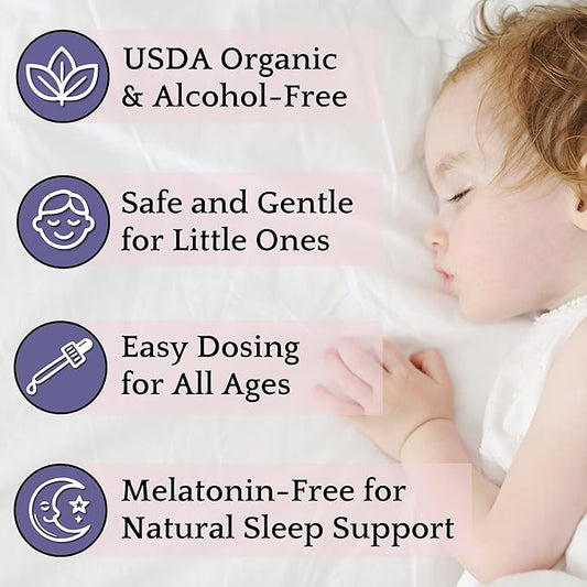 Herb Lore Organic Chamomile Tincture - Liquid Chamomile Drops for Babies & Adults - Melatonin-Free Sleep Supplement (4 fl oz)