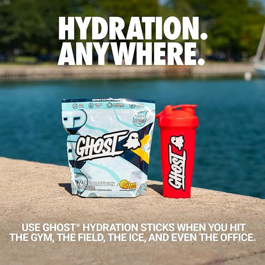 GHOST Hydration Packets, Lemon Crush, 24