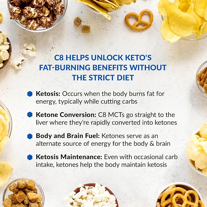 BioTrust Keto Elevate – C8 MCT Oil Powder – Ketogenic MCT Coffee Creamer, Keto Coffee Creamer – Clean Energy, Mental Focus, Clarity –100% Caprylic Acid MCT Powder, Non-GMO(French Vanilla, 20 Servings)