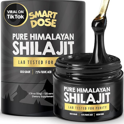 Pure Himalayan Shilajit Resin 85% Fulvic 125 Servings