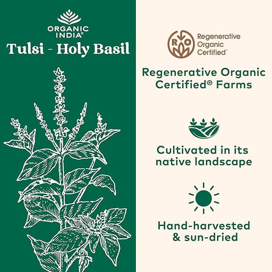 Organic India Tulsi Holy Basil Capsules 180 Capsules