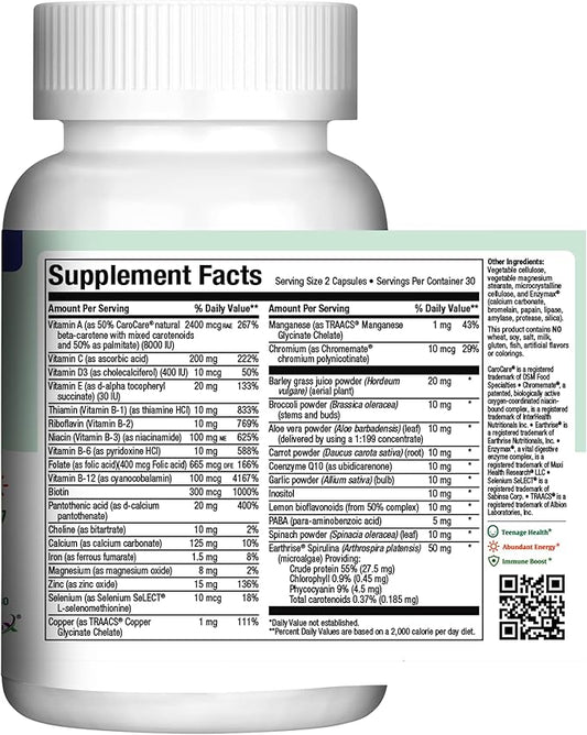 Maxi Health Teen Supreme HIS Vitamins 12-17 -