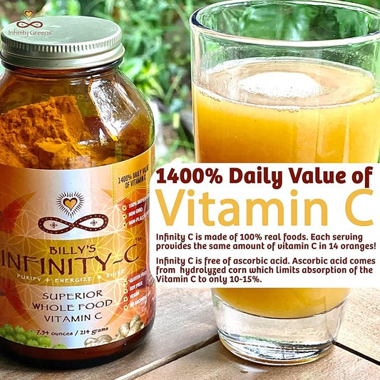 Infinity-C Organic Vitamin C Powder 1000mg | (30 servings)