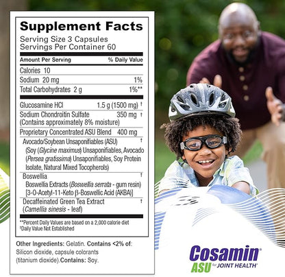 Nutramax Cosamin® ASU Joint Health Supplement 180 Capsules