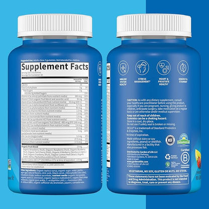 Garden of Life Men’s Multivitamin Gummy:Vitamins Code,Non-GMO,Gluten-Free,90 Lemon 30 Day