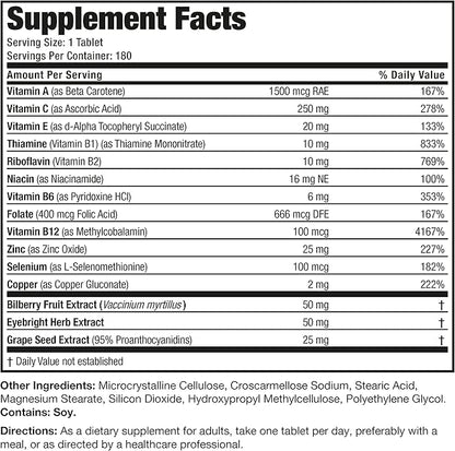 Bronson ONE Daily Vision Complete Eye 180 Tablets