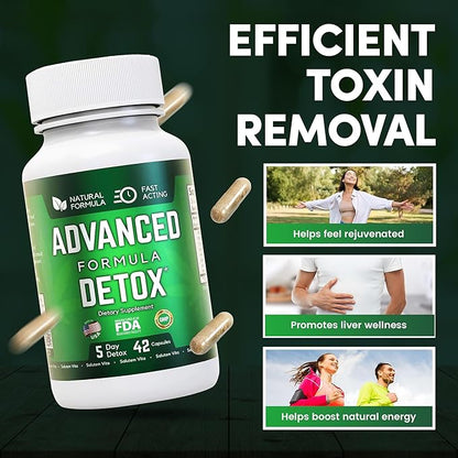 Advanced Detox Cleanse, Natural Detox & 42 Capsules