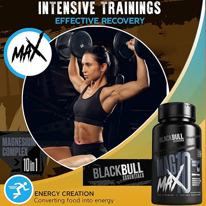 Blackbull Magmax 10 Complex Magnesium Glycinate, B6 Magnesium