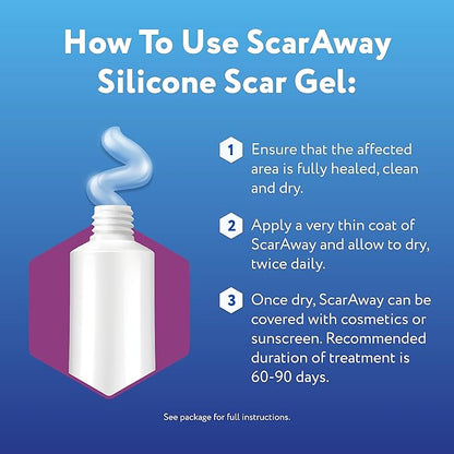 ScarAway Silicone Scar Gel, Helps Improve 10g (0.35 (0.35 Oz)