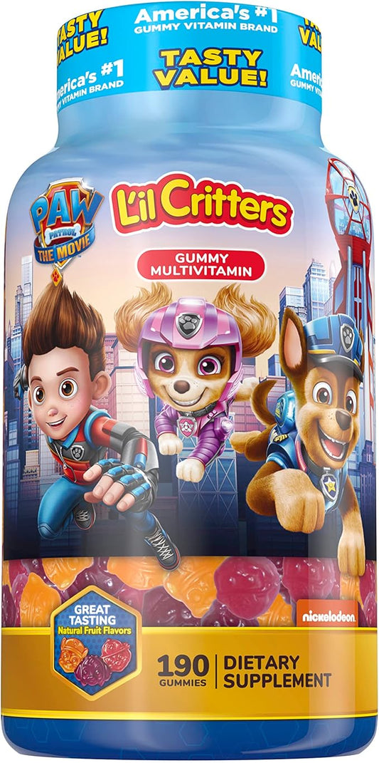 L'il Critters Paw Patrol & Gummy 190 Count