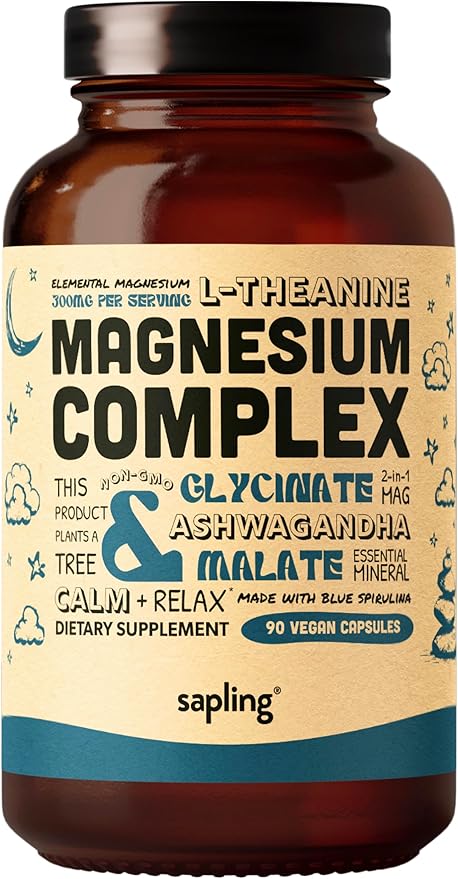Magnesium Glycinate Complex Supplement 300mg, 90 90 Veggie