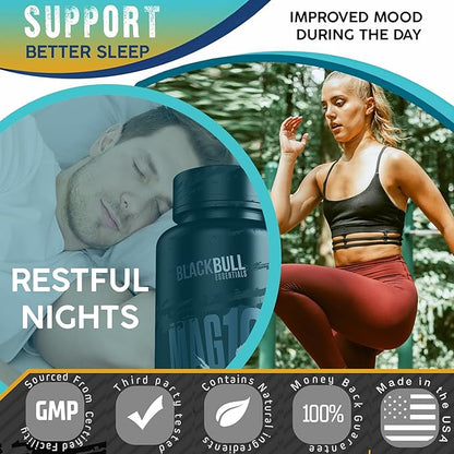 Blackbull Magmax 10 Complex Magnesium Glycinate, B6 Magnesium