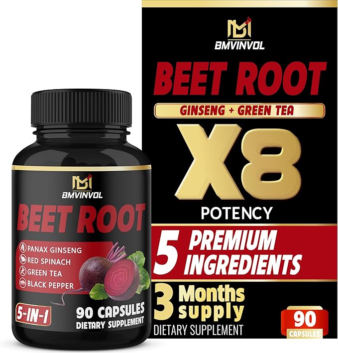 BMVINVOL Beet Root Capsules 90 Count 3 Month