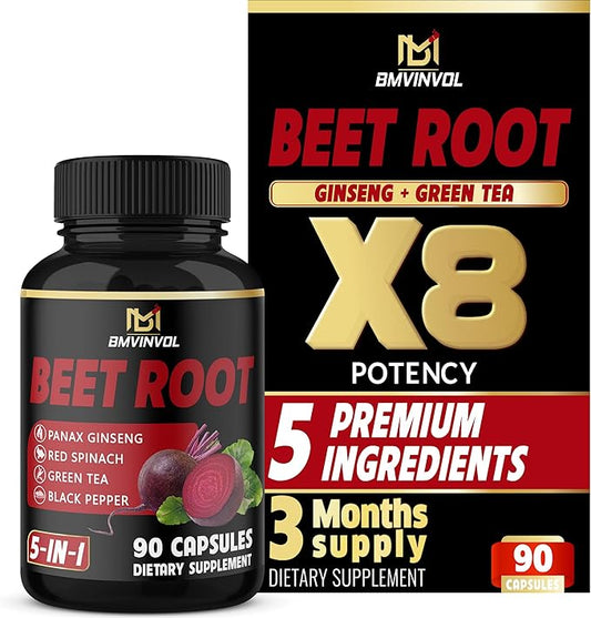 BMVINVOL Beet Root Capsules 90 Count 3 Month