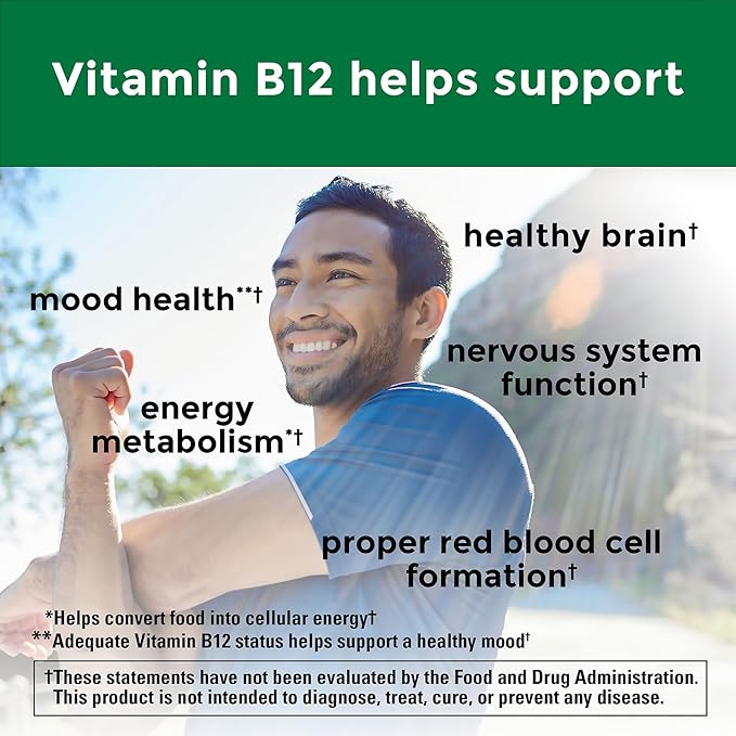 Nature Made Energy B12 1000 mcg, 80 Gummies, 40 Day