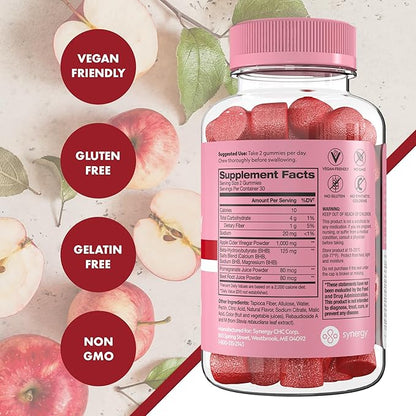 Flat Tummy Keto ACV Gummies, 60 Count – Specialized Formula, Post GLP-1 Keto Supplement, Vegan-Friendly, Non-GMO - Apple Cider Vinegar Gummies, BHB Salts, Beet and Pomegranate Superfood Powders