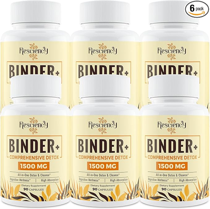 6-in-1 Detox Binder Supplement 1500 MG 540 Vegetarian