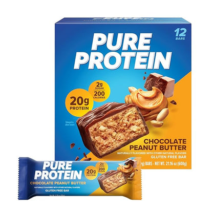 Pure Protein Bars, High Protein, Nutritious 1.76oz, 12 12 Count