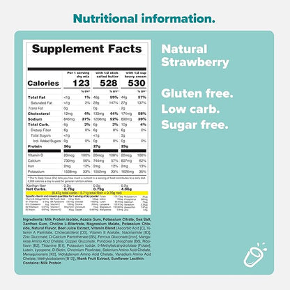 KETO CHOW NATURAL STRAWBERRY (MONK FRUIT) 1 MEAL