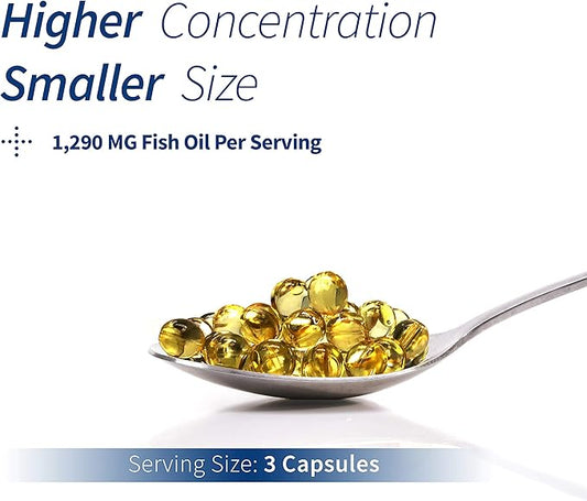Spoonful Mini Omega 3 Fish Oil, 1290 mg 300 Softgels