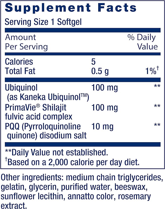 Life Extension Super Ubiquinol CoQ10 CoQ10, PQQ, 8x better 100 mg, 30 softgels