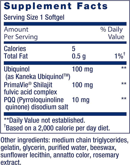 Life Extension Super Ubiquinol CoQ10 CoQ10, PQQ, 8x better 100 mg, 30 softgels
