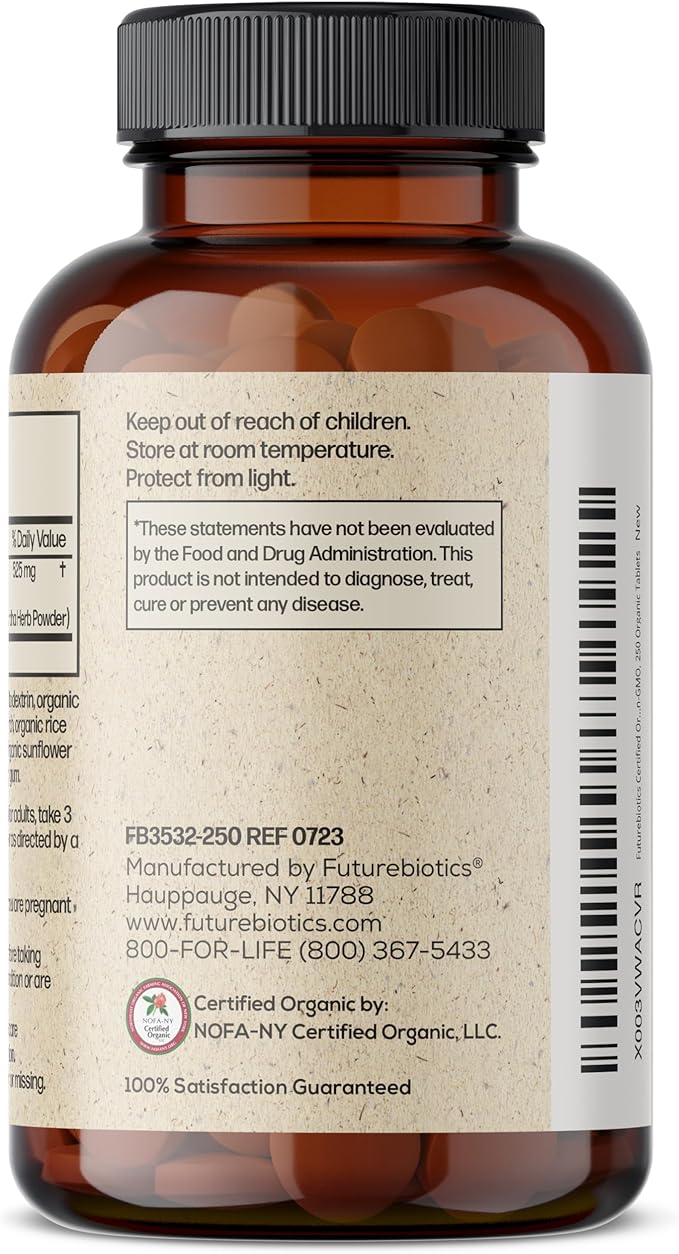 Futurebiotics Certified Organic Ashwagandha Stress Mood 250 Organic