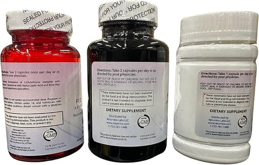 Relumins Advance Nutrition Gluta 1000, Vitamin (3 Bottles