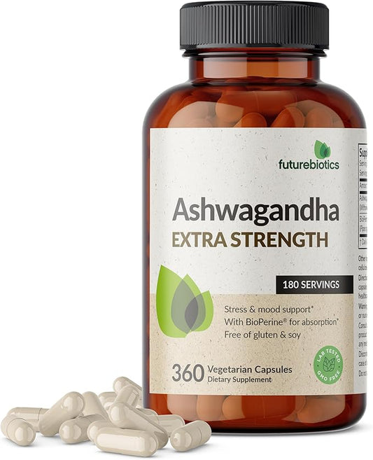 Futurebiotics Ashwagandha Extra Strength Stress & 360 Vegetarian