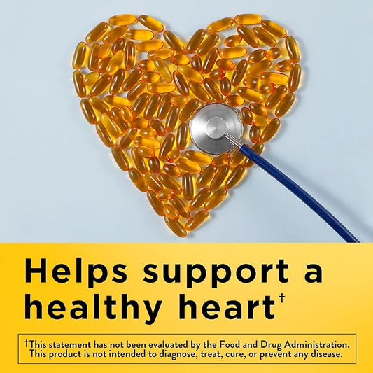 Nature Made Fish Oil 1200 mg Softgels, Fish Oil Supplements, Omega 3 Fish Oil for Healthy Heart Support, Omega 3 Supplement with 150 Softgels, 75 Day Supply