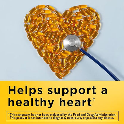 Nature Made Fish Oil 1000 mg Softgels, Fish Oil Supplements, Omega 3 Fish Oil for Healthy Heart Support, Omega 3 Supplement with 320 Softgels, 160 Day Supply