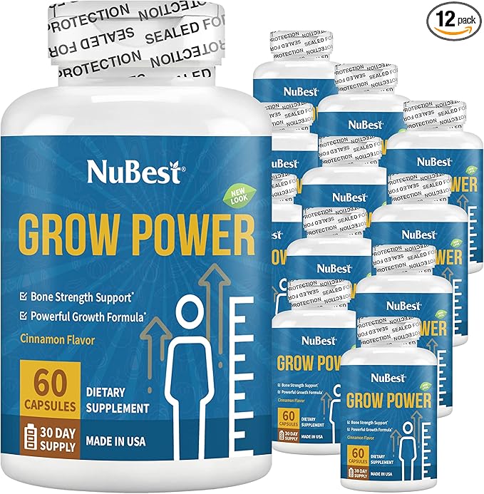 Grow Power Height Growth (10+) & D3, Phosphorus, 12 Pack