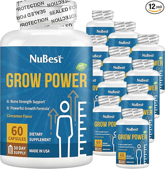 Grow Power Height Growth (10+) & D3, Phosphorus, 12 Pack