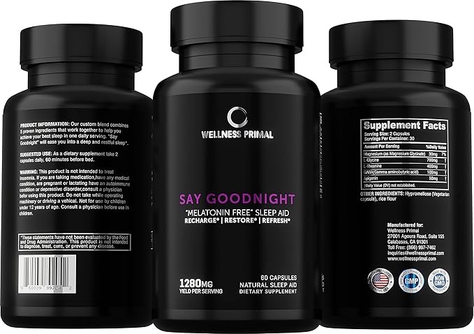 Natural Sleep Aid for Longer, Restful (60 Vegan (1)