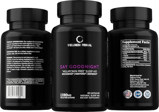 Natural Sleep Aid for Longer, Restful (60 Vegan (1)