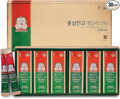 CheongKwanJang Ginseng Honey Sticks with Poria 30 Pack