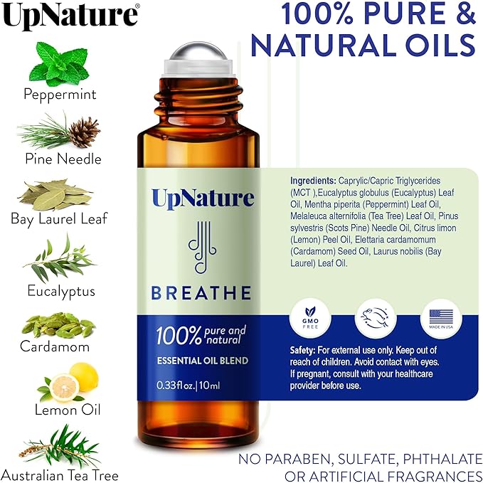 UpNature Breathe Essential Oil Roll On
