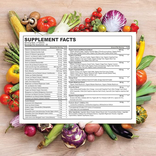 Whole Food Multivitamin for Men 120 Tablets