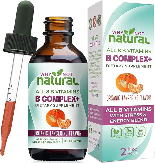 Why Not Natural Vitamin B Complex B1 B2 B2 B3 B3 B5 B5 B6 B6 Biotin