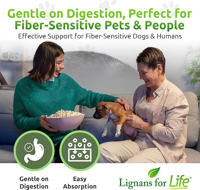 Lignans for Life HMR Lignans for Dogs, 40mg - 90 Capsules, Dog Vitamin for Healthy Pet | Natural Dog Multivitamin | Dog Wellness Supplement | Dog Nutritional Supplement | Pet Vitamin 2-Pack