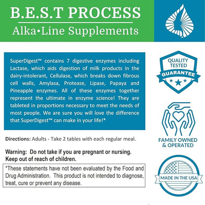 SuperDigest (2 Pack) Best Process Alkaline