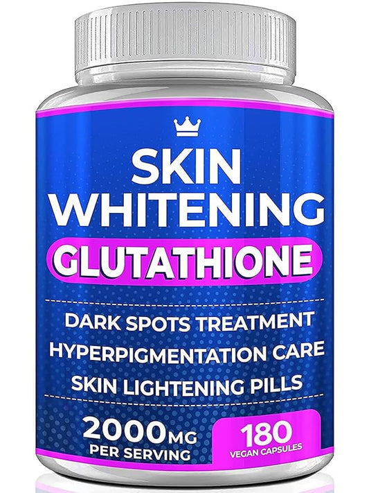 Glutathione Whitening Pills 180 Capsules 2000mg Glutathione