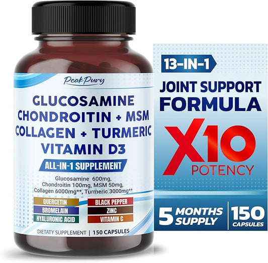 Glucosamine 600mg Chondroitin 100mg MSM 50mg 6000mg Turmeric 3000mg -