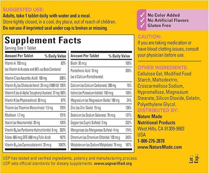 Nature Made Women's Multivitamin 50+ Tablets 90 Count